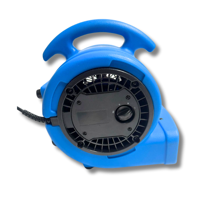 Mini Snail Carpet Blower by Thorair in blue design, ideal for efficient carpet drying