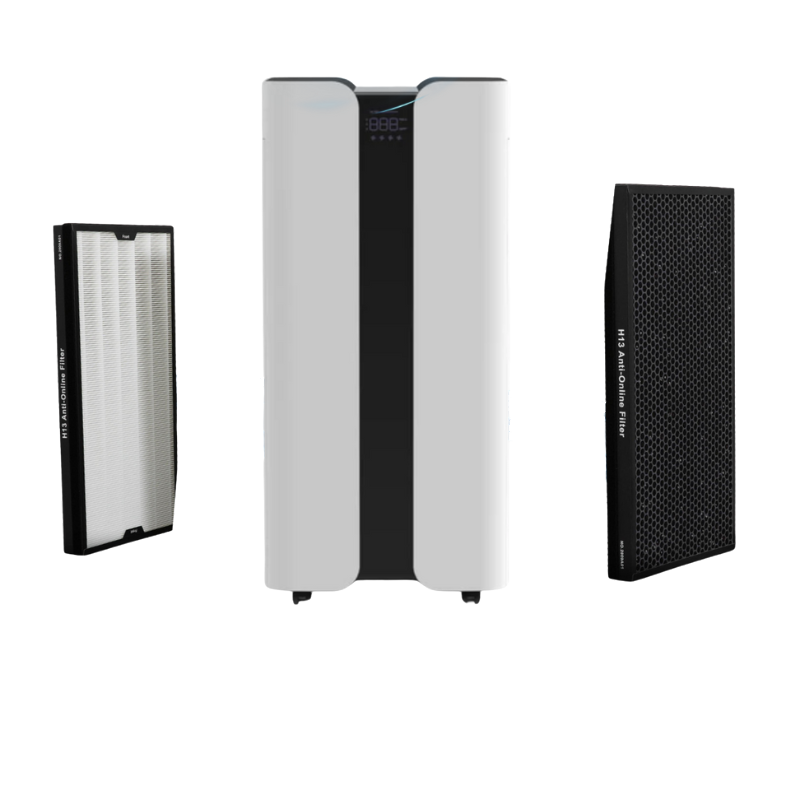 THORAIR air purifier with three detachable filters designed for effective air cleaning and restoration