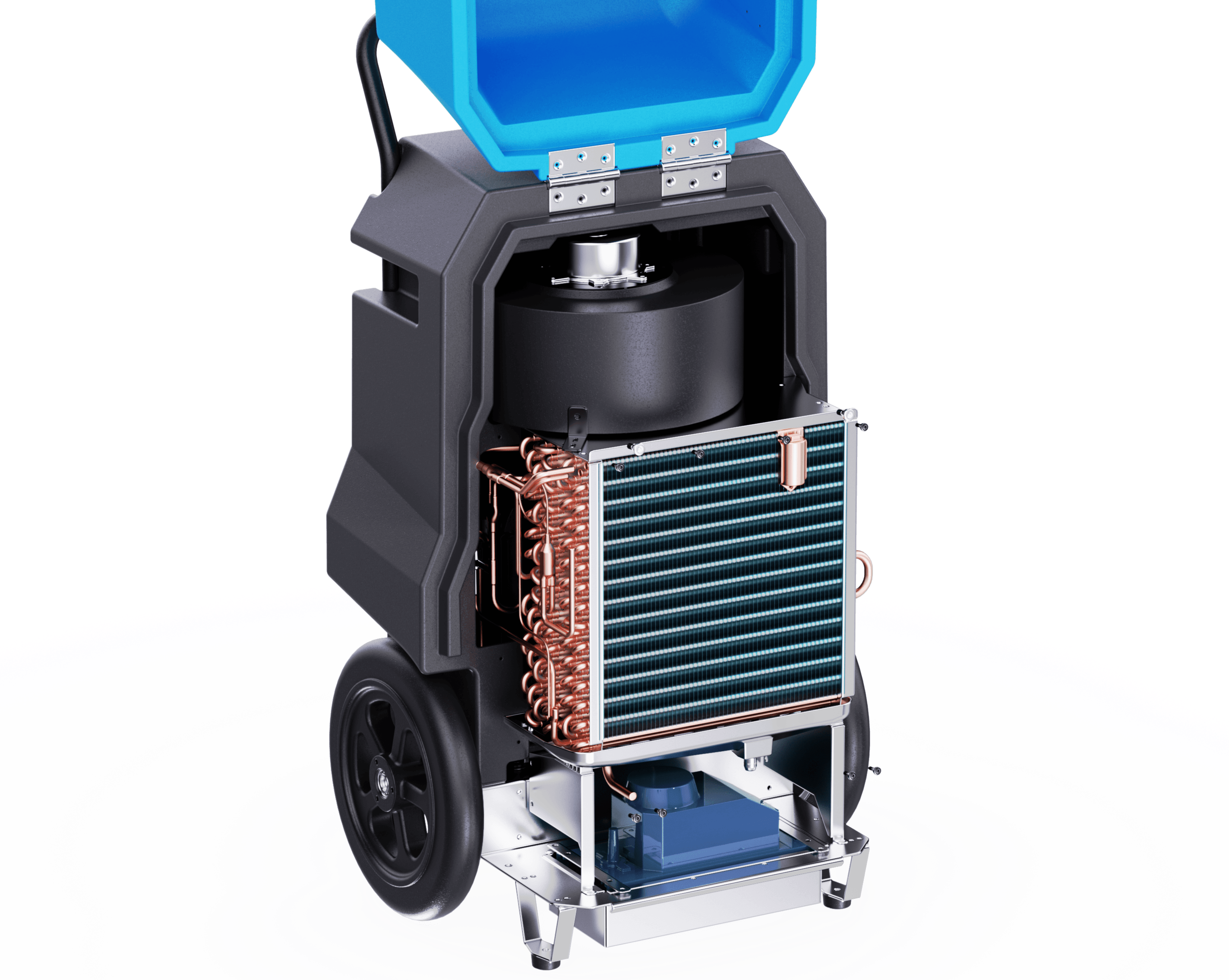 Thorair 70L dehumidifier with durable design and powerful internal components for efficient moisture removal
