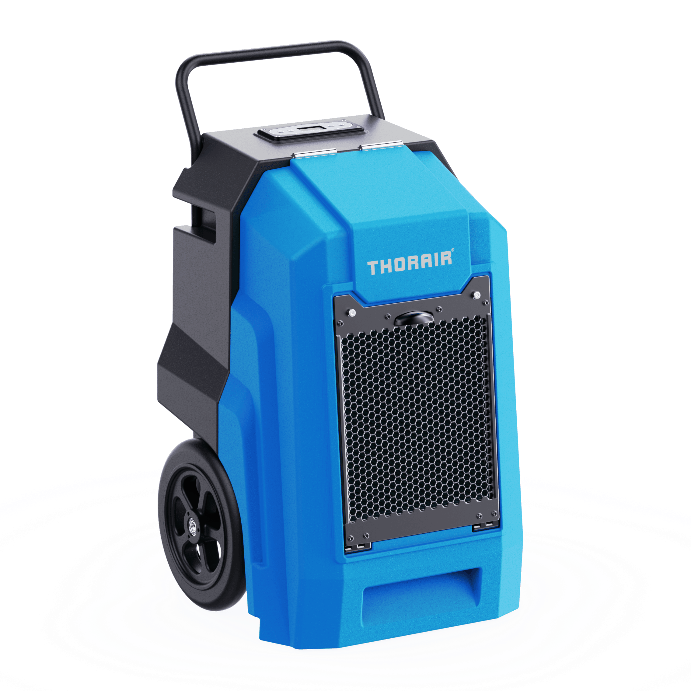 Thorair 70L dehumidifier with wheels for easy transport and efficient moisture removal