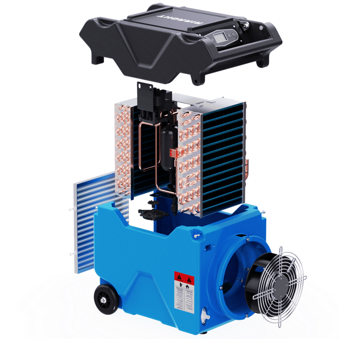 Thorair 90L dehumidifier with removable parts for easy maintenance and high efficiency