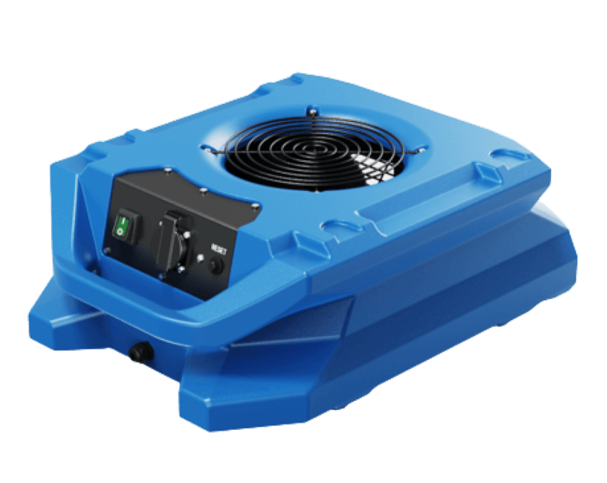 Thorair blue carpet blower air blower with top fan and control panel for drying surfaces