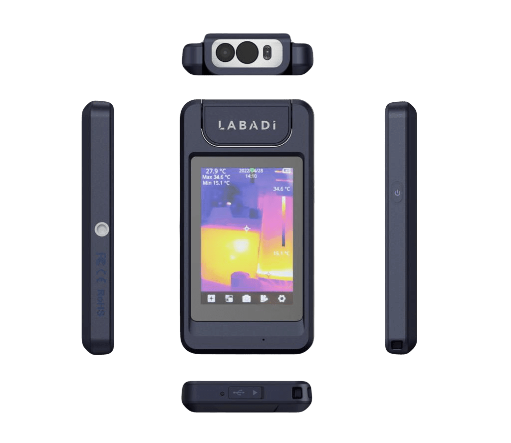 Thorair LABADI Thermal Camera with Compact Design and High-Resolution Display for Accurate Temperature Measurement