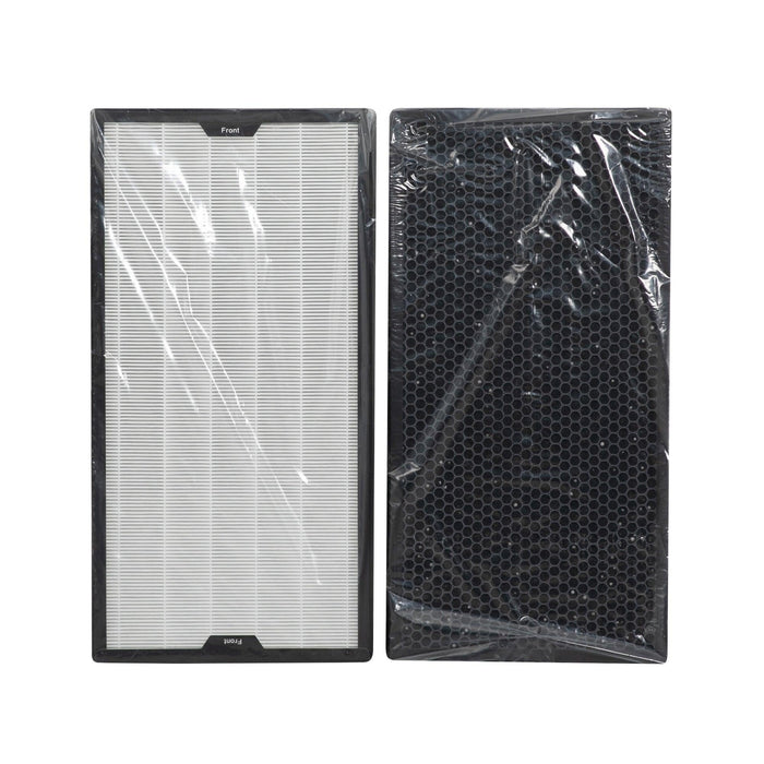Thorair air scrubber replacement filters including HEPA and carbon filters wrapped in plastic