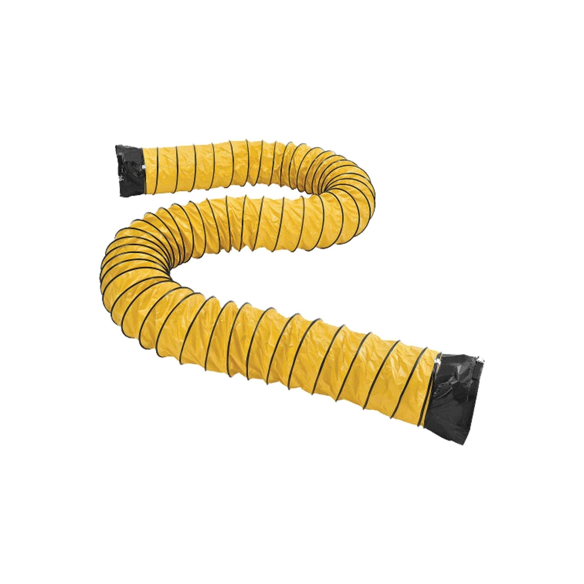 Thorair yellow flexible ventilation duct hose for water damage restoration and drying